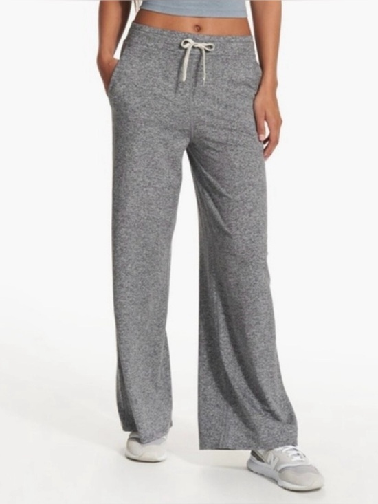 vuori Pants - Vuori Women's Gray Wide Leg Sweatpants with Drawstring Waist